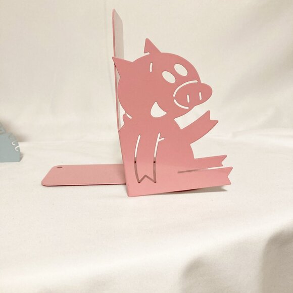 Elephant & Piggie Bookends Blue Pink Mo Willems Childs Decor Kids Display - Picture 6 of 9